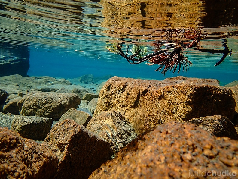 Tatrzański staw pod wodą